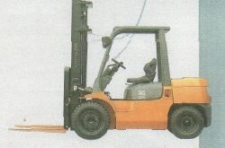 美国丰田叉车(TOYOTA)02-7FG/D45平衡重三抡电动叉车 02-7FG/D45