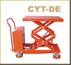 浙江海蜜CYT-DE手推电起升双剪液压平台车 CYT-DE