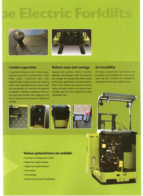 美国克拉克CRX系列前移式交流电动叉车 CRX10/13/14/15/18/20/25