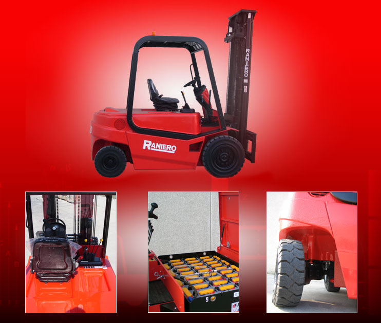 意大利(RANIERO)电动平衡重叉车4000/6000 Kg 4 WHEELED ELECTRONIC MODELS