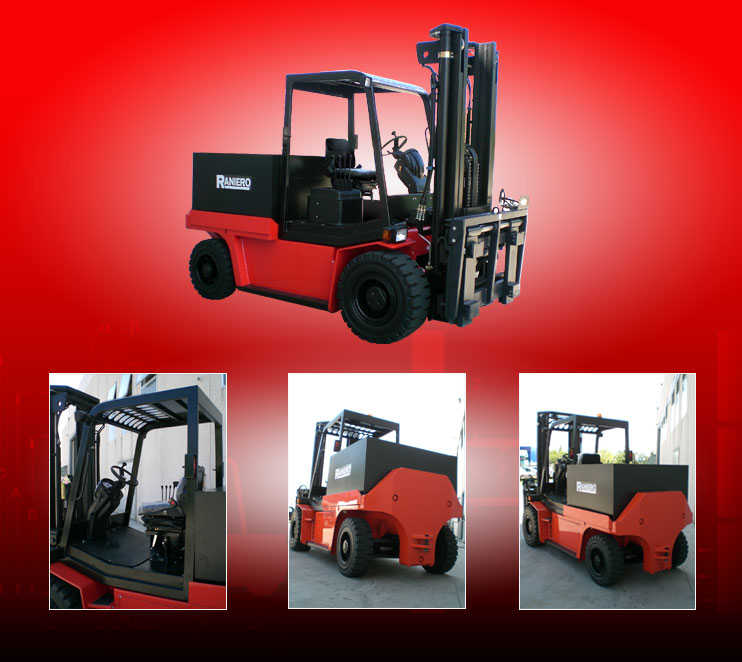 意大利(RANIERO)电动平衡重叉车70000/1500 Kg 4 WHEELED ELECTRONIC MODELS