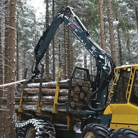 芬兰(HIAB)LOGLIFT 91 F木材抓举搬运叉车 LOGLIFT 91 F