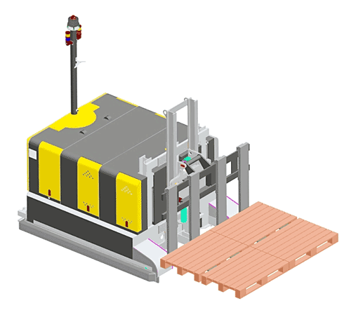 Elettric80：四托盘激光导引车LGV for 4 pallets