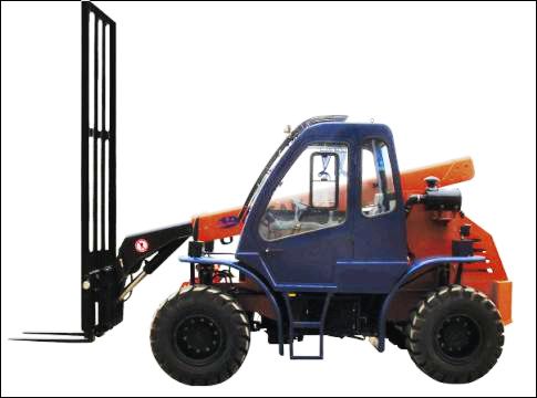 TTH伸缩臂叉装机（机械版） 额定载荷：2--5吨；举升高度：6--10米