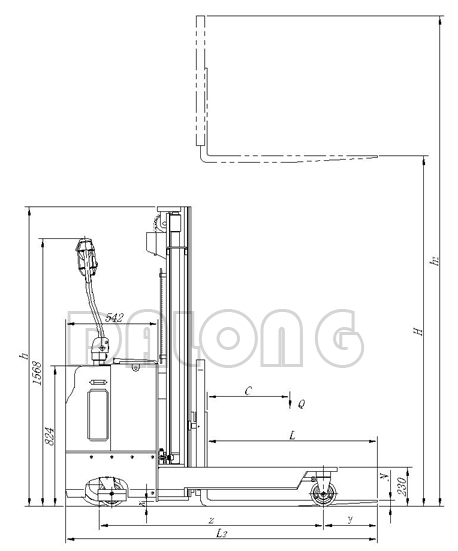 CDD1.2G或1.5G 多向全电动堆垛车