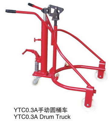 手动可倾式油桶车 YTCO.3B手动可倾式油桶车_中国叉车网(www.chinaforklift.com)