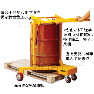 直角支腿式油桶搬运车 BT00195