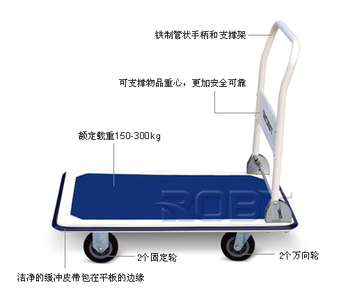 重型可折叠式铁制平板推车 BT00351-00352