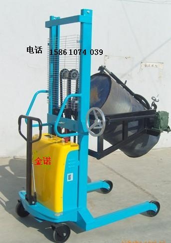 油桶液压手推车电动叉车_中国叉车网(www.chinaforklift.com)