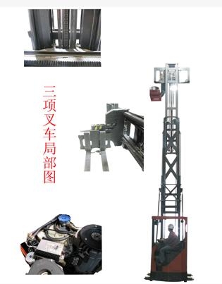 三向电动窄巷道叉车 DM-TR120_中国叉车网(www.chinaforklift.com)