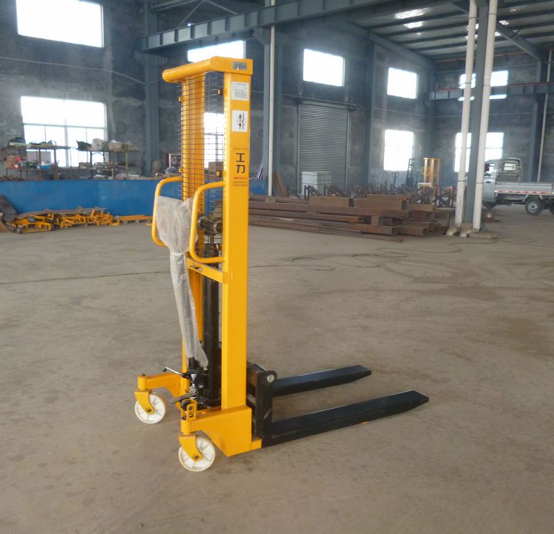 工力手动液压叉车 升高车 堆高车 液压叉车 手动堆高叉车