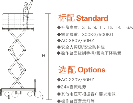 移动式升降平台-牛力机械 SGY0.5-11_中国叉车网(www.chinaforklift.com)