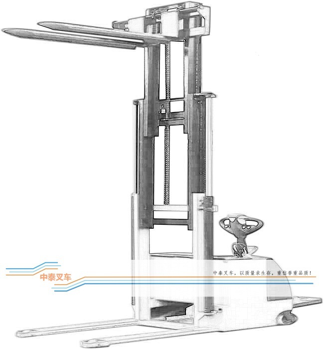 1吨2.5米电动堆高车 1吨2.5米