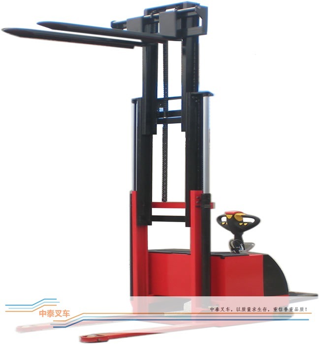 1吨5米电动堆高叉车 1吨5米