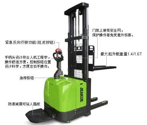 盖式货叉全电动堆高车 JK8305
