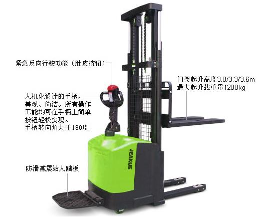 盖式货叉全电动堆高车 JK8325