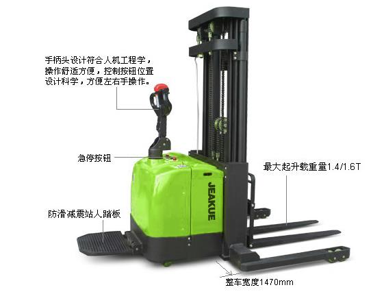 宽支腿全电动堆高车 JK8331