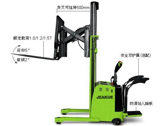 货叉前移式全电动堆高车 JK8362