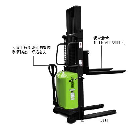 两级门架半电动堆高车 JK8442