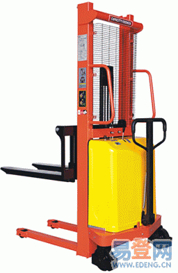 1.5吨升高1.6米半电动堆高车，半电动叉车，电动装卸车