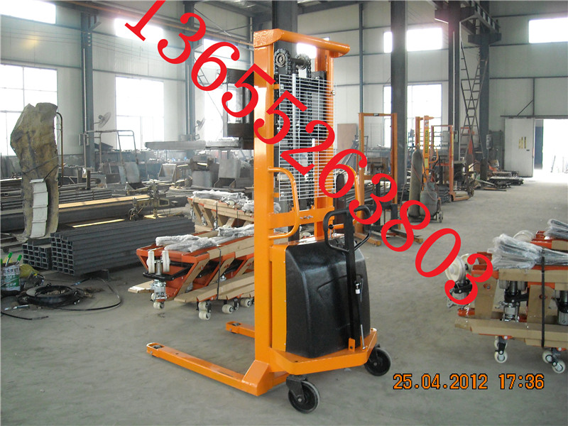 厂家直销半电动堆高车 自动电瓶叉车 半电动升高装卸车