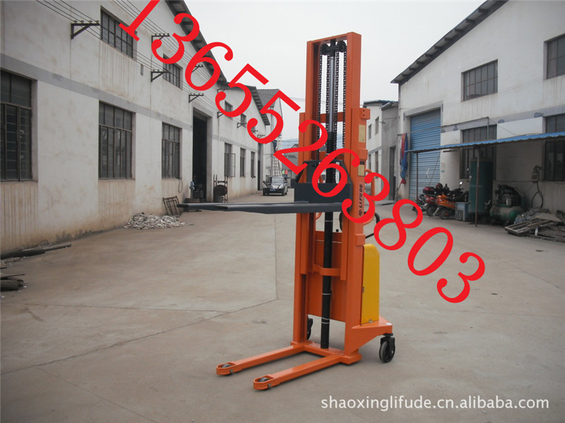 厂家直销 1吨1.6米半电动堆高车 半电动升高车 一台起批 CDS