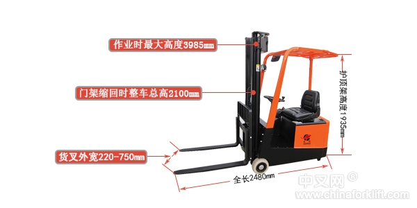 供应合派平衡重叉车CPD10A结构坚固 操作简单 性价比高 CPD10A