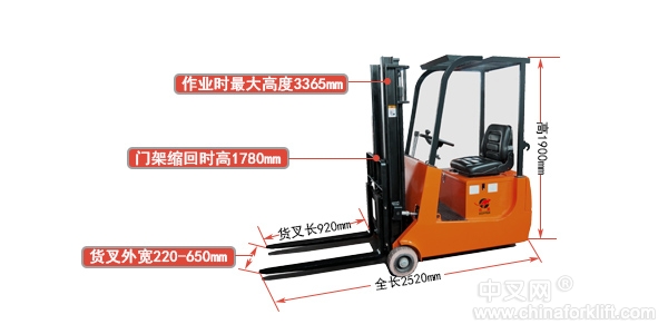 供应合派电动平衡重叉车CPD10结构坚固 操作简便 性价比好 CPD10