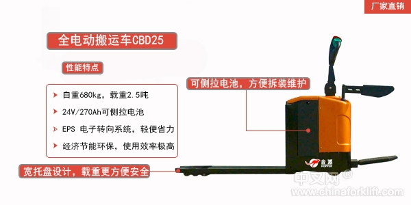 合派 电动搬运车CBD25 CBD25