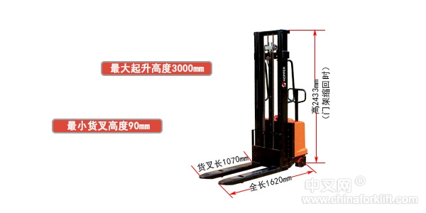 供应合派半电动堆高车CTD15 CTD15