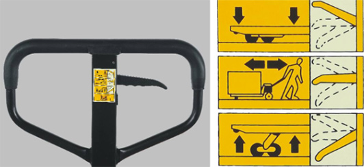 诺力手动液压搬运车叉车手拉地牛油压拖盘车2吨2.5吨3吨 AC30