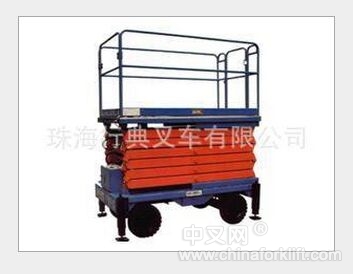 供应珠海中山深圳移动式剪叉升降平台高空作业平台电动叉车 SJY0.3
