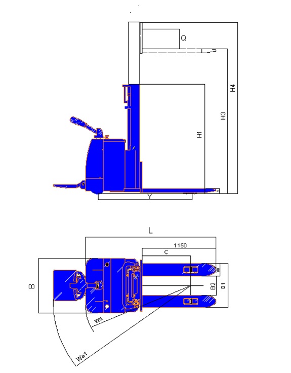 南通全电动堆垛车 KLD16型 全电动托盘堆垛车(1.6T)