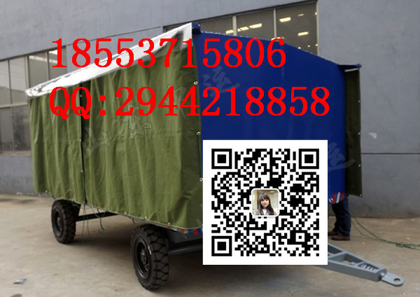 优质生产软顶雨棚牵引平板拖车