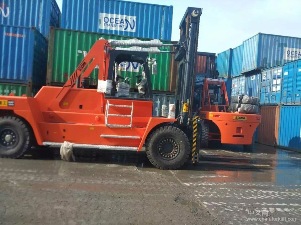 供应华南重工内燃重型28吨叉车厂家报价280型船用集装箱港口码头28吨叉车价格 HNF-280