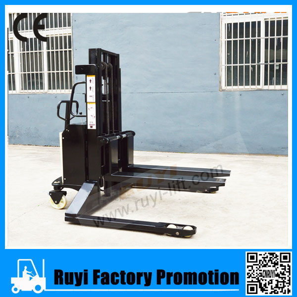 江苏经销半电动宽支腿电动堆高车 CDD10SS(W)