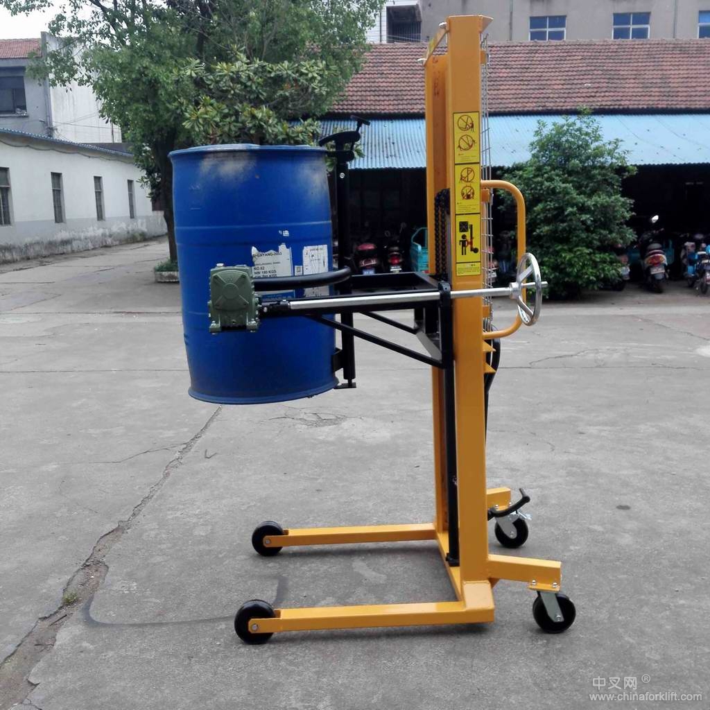 专业批发非标订做油桶翻转车、倒料车、升高车、装卸车、夹桶器 DA400B