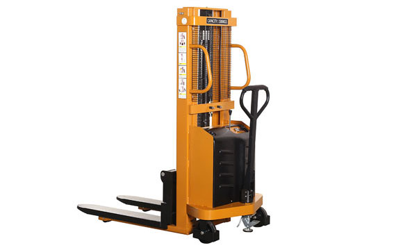 浙江中力 窄腿覆盖式半电动堆高车