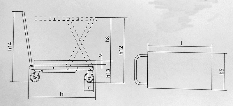 PTS500液压平台车