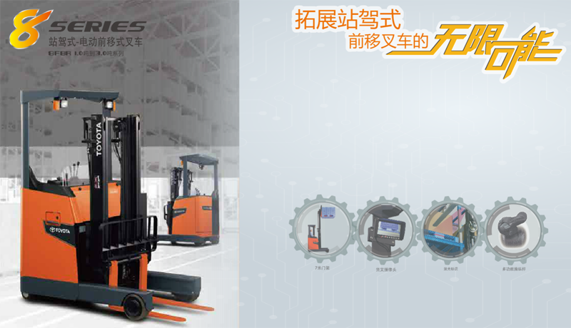 恒华：丰田前移式（站驾式）叉车 8FBR10-30