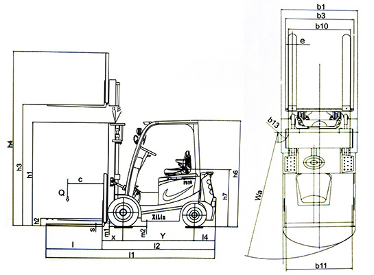 四支点电动叉车(座驾式) SC113030