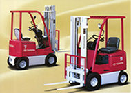 丰田3系列0.9吨四轮电动叉车 3FB9