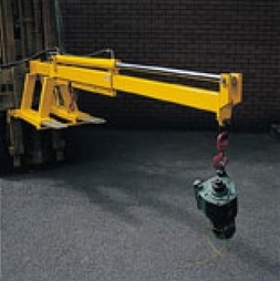 Fork Mounted Hydraulic Extending Forklift Jib