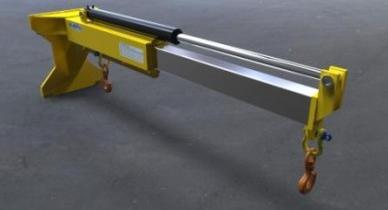 Carriage Mounted Hydraulic Extending Forklift Jib