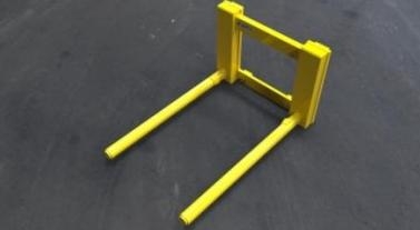 Carriage Mounted Paper Reel Tines_中国叉车网(www.chinaforklift.com)