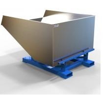 Forklift Tipping Skip - Semi Stainless Steel_中国叉车网(www.chinaforklift.com)
