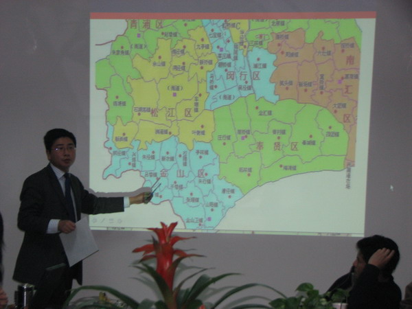 柳工叉车上海分公司徐总划分区域