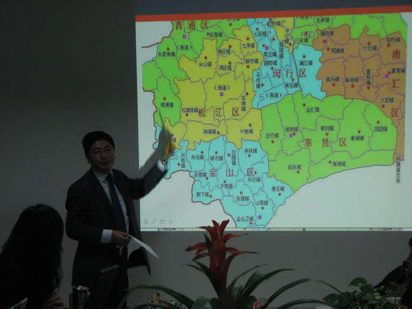 柳工叉车上海分公司徐总划分区域