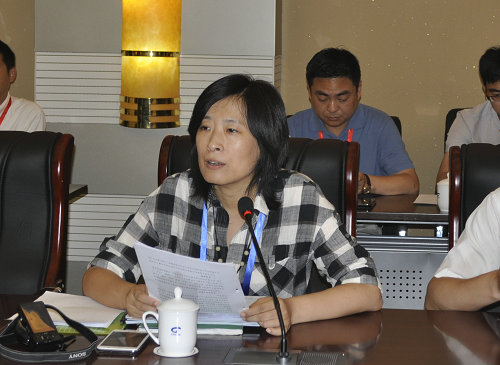 中国工程机械工业协会工业车辆分会秘书长张洁.