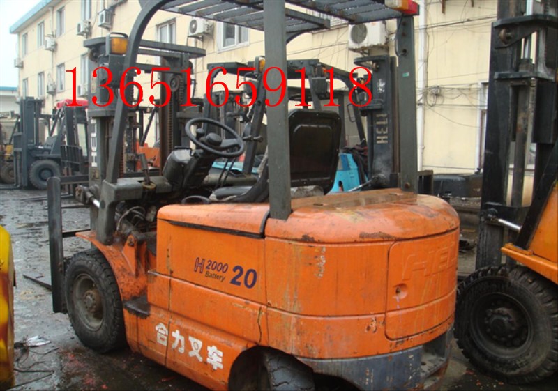 转让二手合力2吨电动叉车，上海最大的叉车市场 2吨